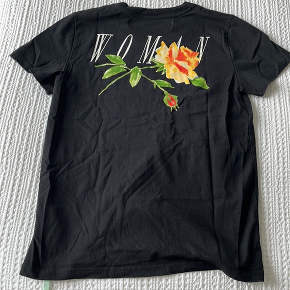 OFF-WHITE “Flowers Women’s Casual Tee” Size Small - Picture 4 of 11